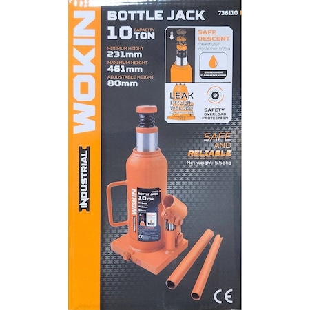 Wokin 10 Ton Leak-Proof Bottle Jack Industrial 736110